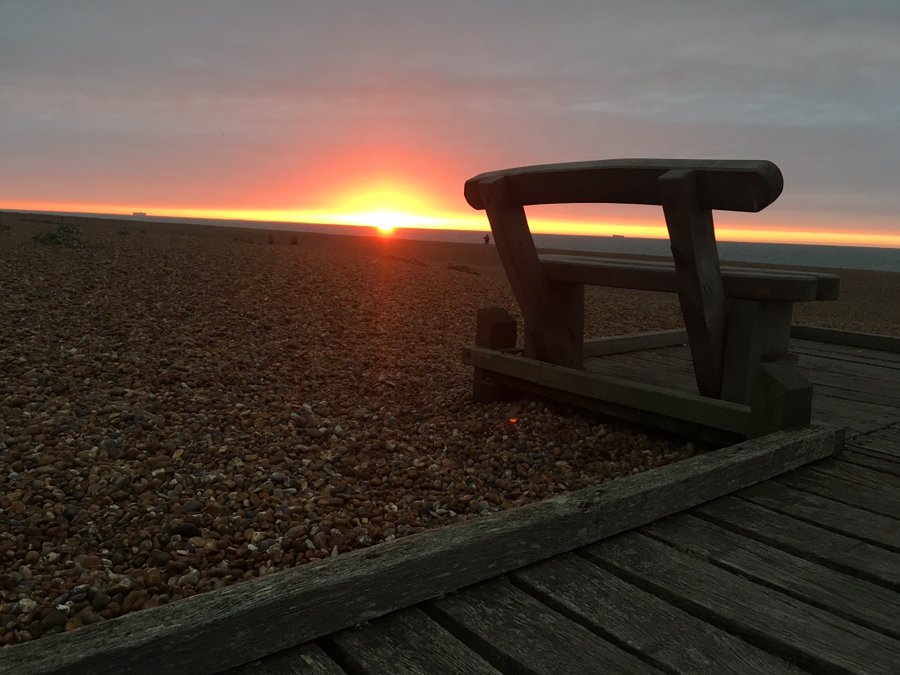 Bench at dawn